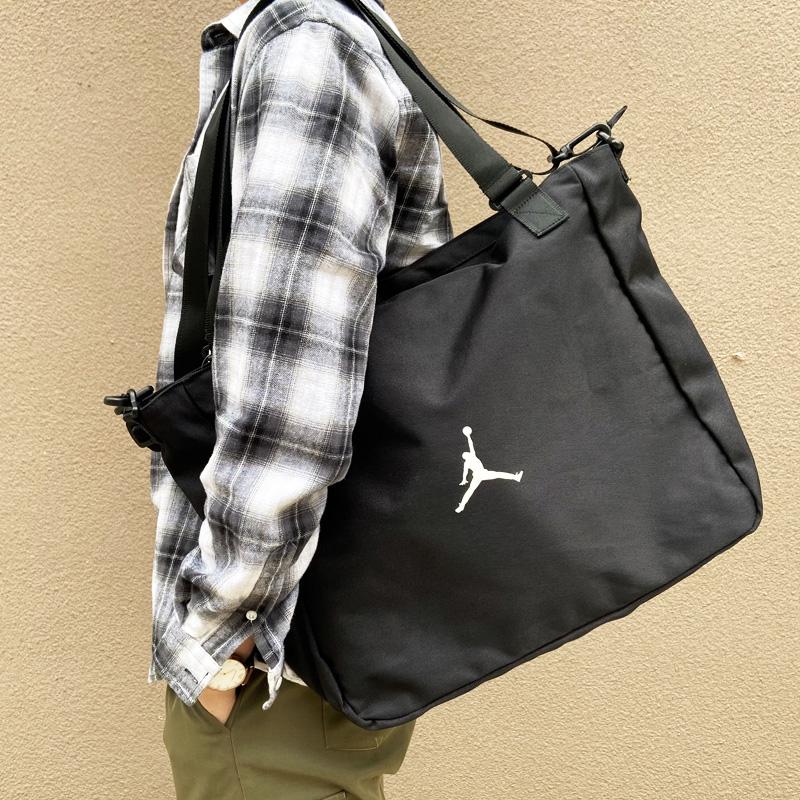 Jordan Canvas Tote Bag Shopping Bag Shoulder Bag Crossbody Bag Handbag Regular Unisex Black Jordan DM0520-010