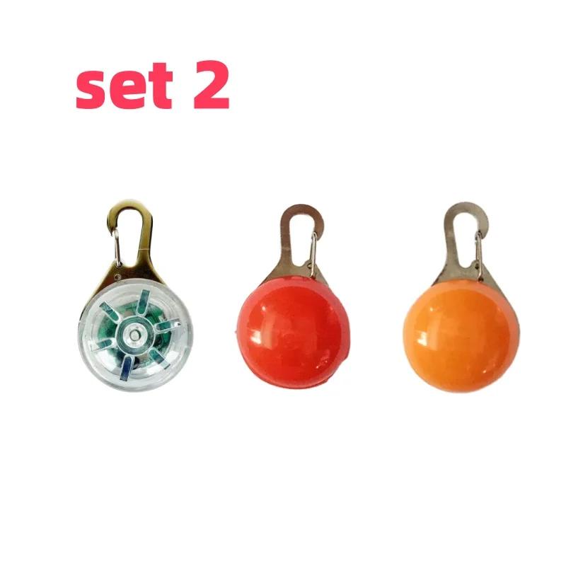 LED Pet Dog Collar Light Anti-lost Night Safety Pendant Waterproof Glowing Tag for Dogs Cats