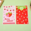 50Pcs Red Pink Strawberry Goody Candy Treat Gifts Bags Summer Berry Theme Kid Birthday Party Favor Supplies Decorations