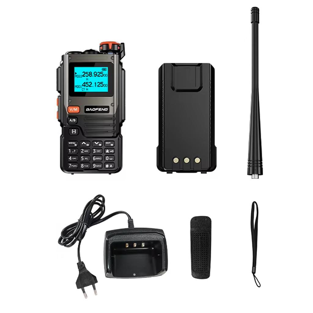Portable 5W Walkie Talkies Long Range Wireless Interphone VHF UHF Dual Band Two Way Radio 999 Channels NOAA Weathre