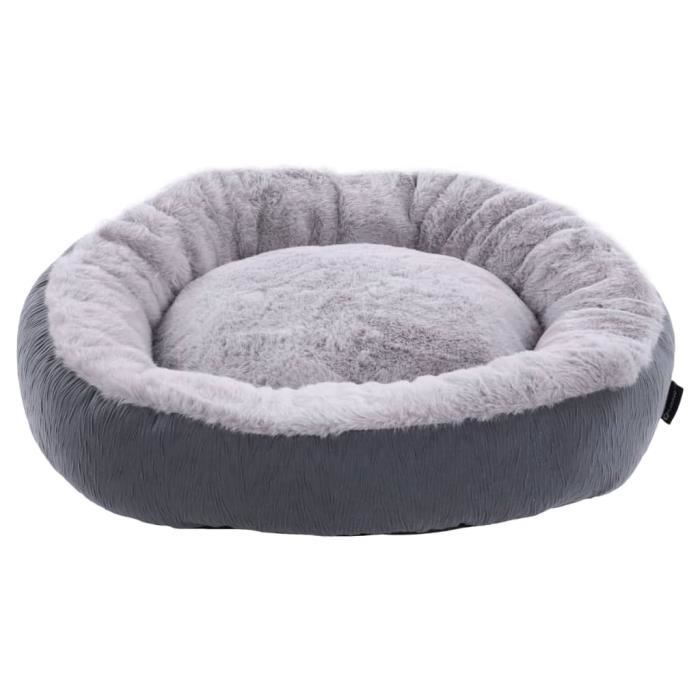 FLAMINGO Panier rond pour animaux de compagnie Suza 50x50x15 cm Gris 443246