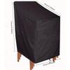 Waterproof Oxford Garden Chair Cover for Outdoor Stackable Patio Furniture Dustproof Protector