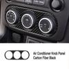 Carbon Fiber Car Front AC Control Button Frame Cover For Mazda MX-5 Miata 09-15