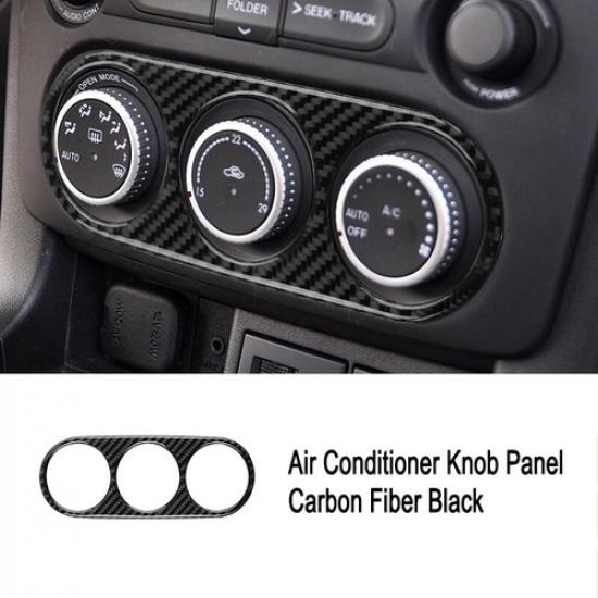 Carbon Fiber Car Front AC Control Button Frame Cover For Mazda MX-5 Miata 09-15