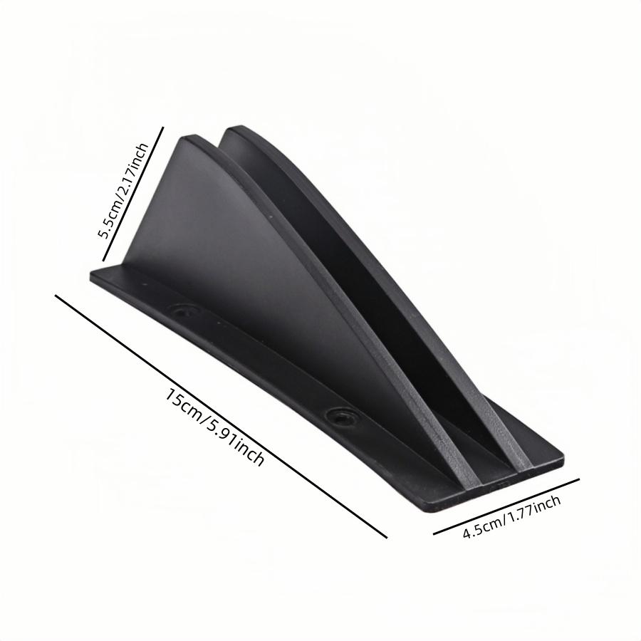 4pcs car modification universal rear spoiler shark fin bumper chassis spoiler split diffuser car decorative accessories