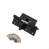 Door Spring Hinge Positioning Stop SelfClosing Concealed Design Abs Black