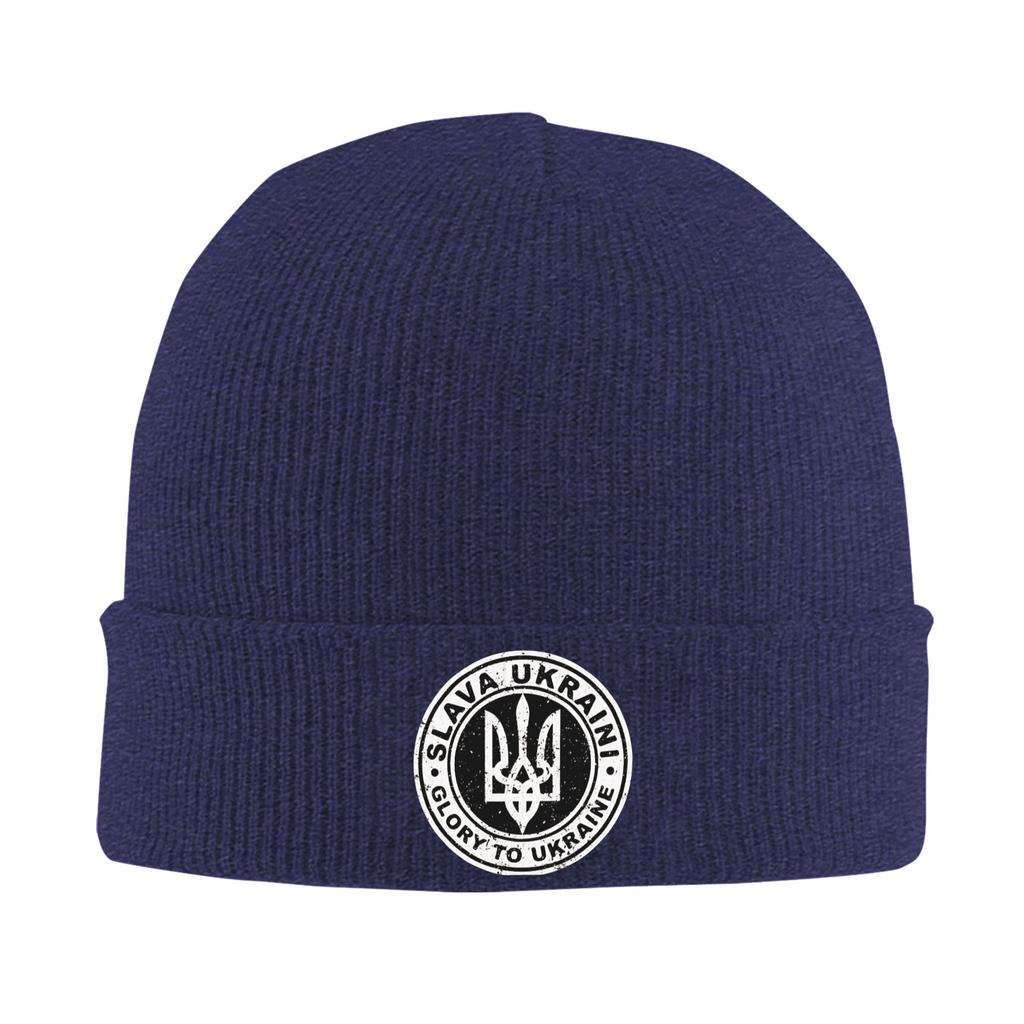 Glory To Ukraine Knit Hat Street Caps Unisex Women Unisex Kpop Beanie Hats Autumn Winter Custom Head Wrap Bonnet Hats