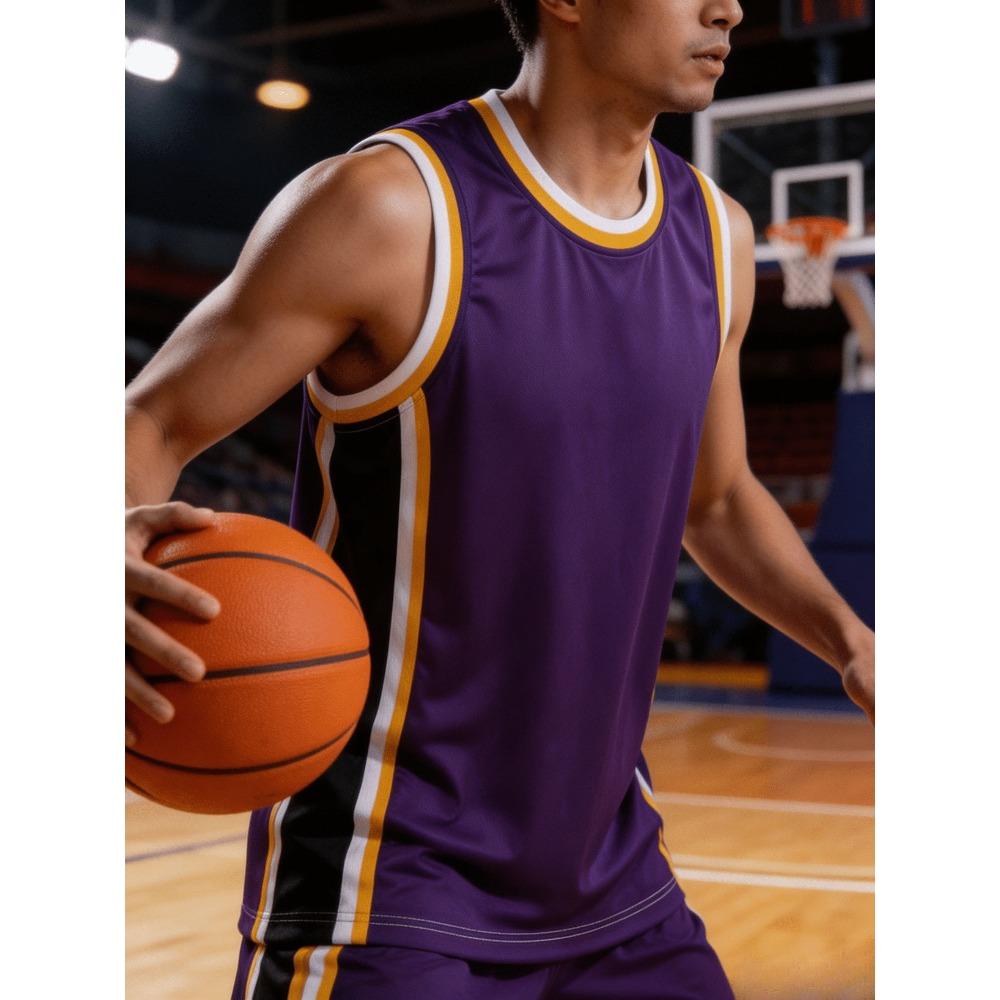 2026 Classic Purple Basketball Game Suit American Basketball Vest