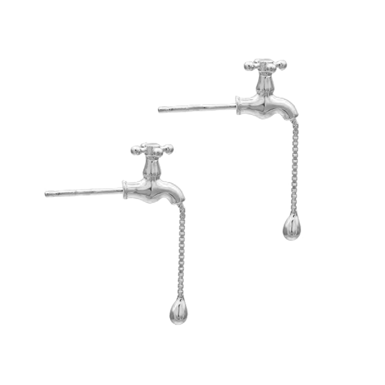 

Eye Catching Faucet Drop Earrings Unusual Ear Rings Accessories Charming Ear Adornments for Daily Wear Paties Gatherings 1
