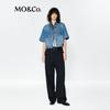 MO&Co. Women's Denim Short-Sleeve Jacket