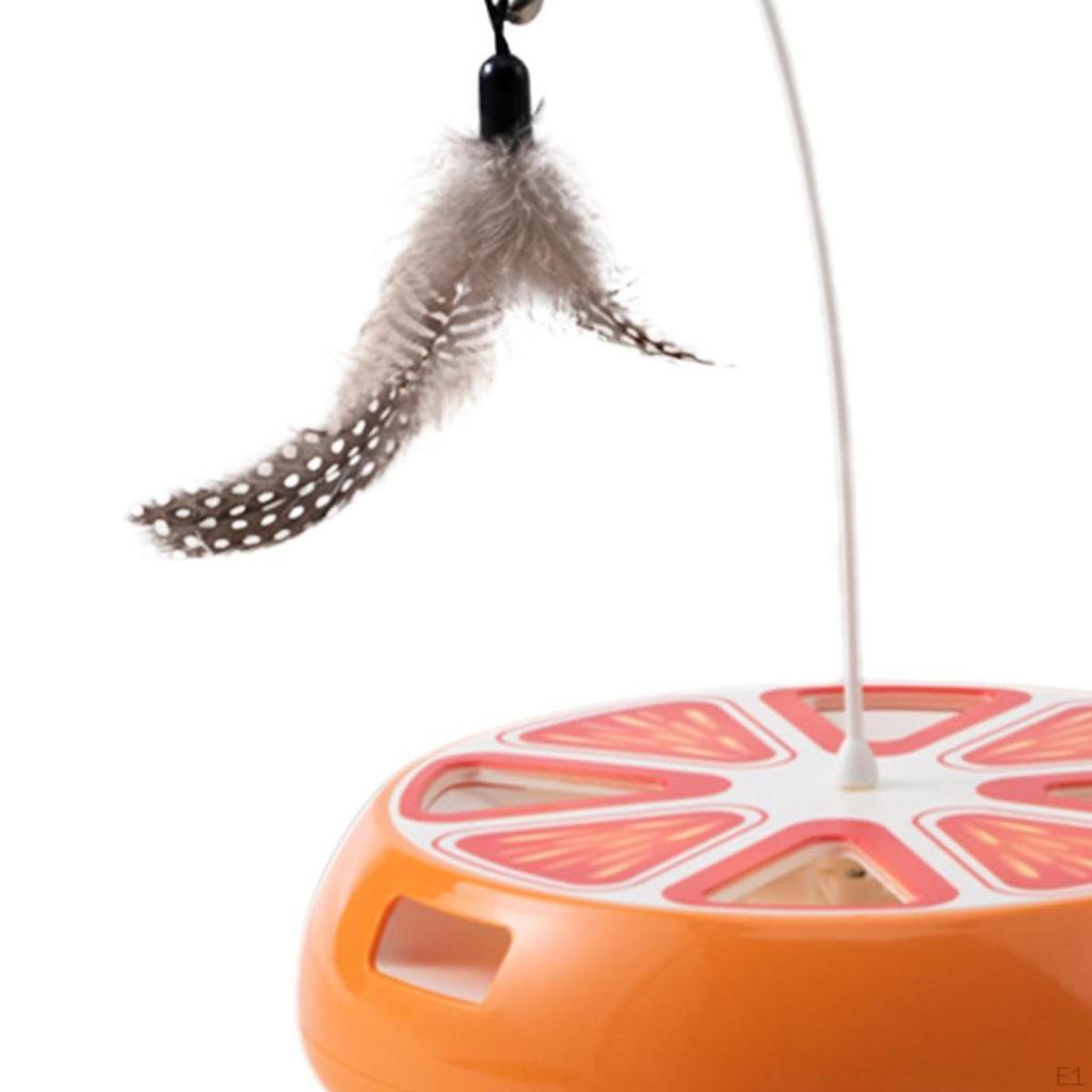 Automatic Teaser Interactive Cat Toy Funny Electronic Supplies Lightweight 360° Rotating Kitten