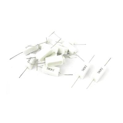 10 ks drátových cementových rezistorů, keramických, horizontálních, 5 W, 0,01 ohmů - 560 ohmů, vertikálních, axiálních, odporu vývodů 5 %, 0,1/0,25/0,33/0,47/0,5/1/2,2 R ohmů