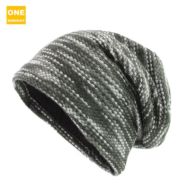Men'S And Women'S Winter Cotton Pullover Hats, Double-Layer Fleece Ear Caps, Stacking Long Hats Tm-123