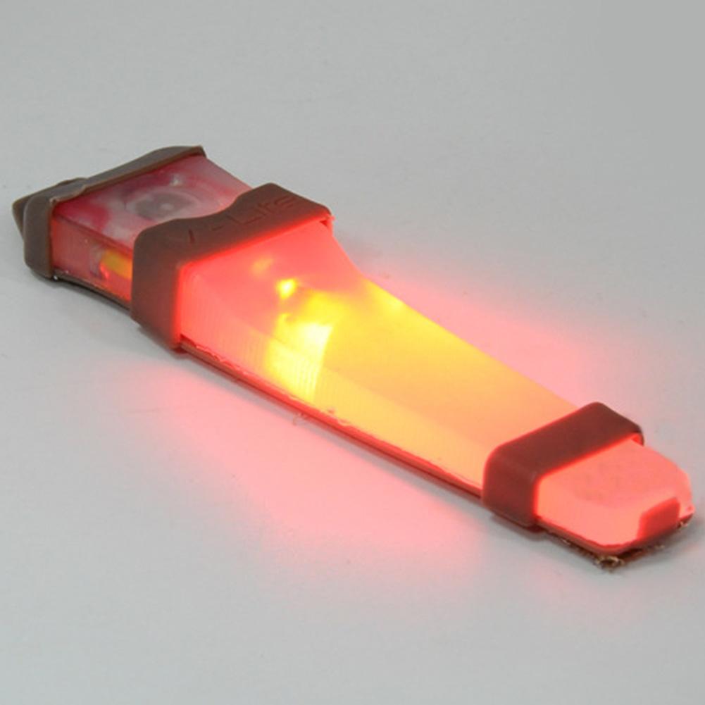 LED Safety Survival Signal Flash Light With Magic Tape Backed Tactical Helmet Lights Blue Flashing Lamp