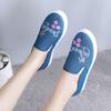 Spring Autumn Light Women's Canvas Shoes Comfortable Casual Y2k Korean Original 2025 Embroidery Slip On Ladies Footwear
