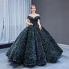 Rochie de Bal cu Paiete Schimbătoare de Culoare, Un Umeri, 2026: Rochie de Seară Europeană și Americană de Mireasă cu Fustă Voluminoasă