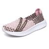 Woven Shoes Women Summer Flats Breathable Female Sneakers Lightweight Walking Shoe Handmade Fashion Lady Loafers Slip On Mujer