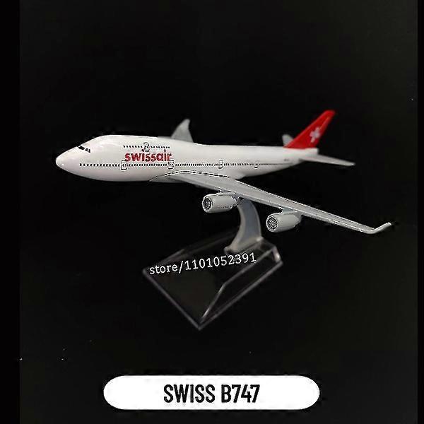 1:400er Maßstab Metallflugzeug-Nachbildung Dhl Boeing 757 Flugzeug Diecast Modellflugzeug Heim-Büro Miniaturspielzeug für Kinder - Perfekt 106. Swiss B747