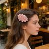 Hairpin Embroidered Cherry Blossom Hair Clip Side Clip Bun Decoration Macaron Color Hair Pin Hair Accessory