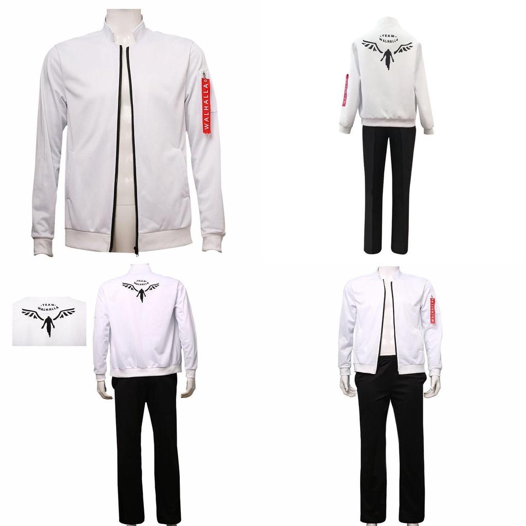 Cosplay Hanemiya Kazutora Tokyo Revengers de Qualité Premium Uniforme Manteau Blanc