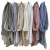 Atmungsaktiver Seidenschal im koreanischen Stil - Gestreifte Patchwork & Ethnische Gaze-Schal für Frühling & Herbst