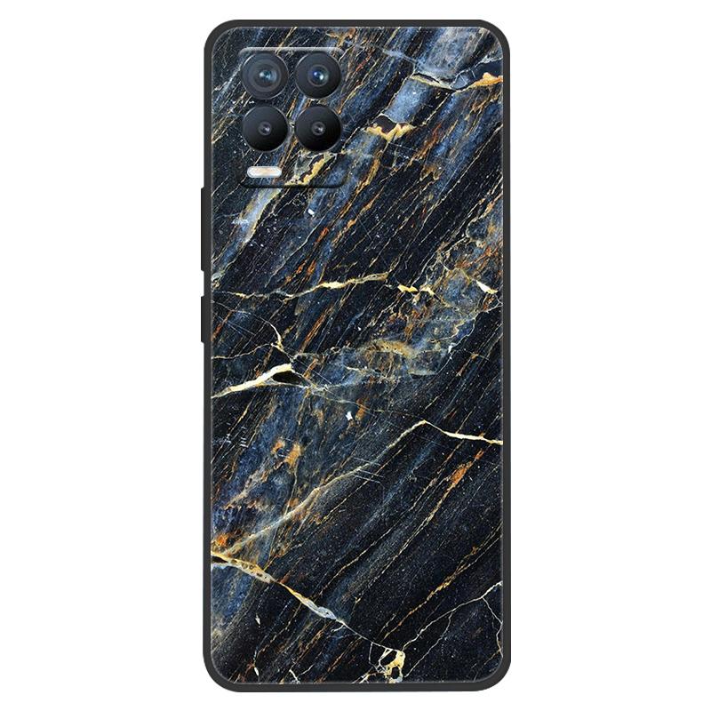 Funda para Realme 8 Pintura de Mármol Suave Mate Silicona Trasera para Realme 8 Pro 8i Realme8 4G RMX3085 Carcasa Completa para Teléfono Linda