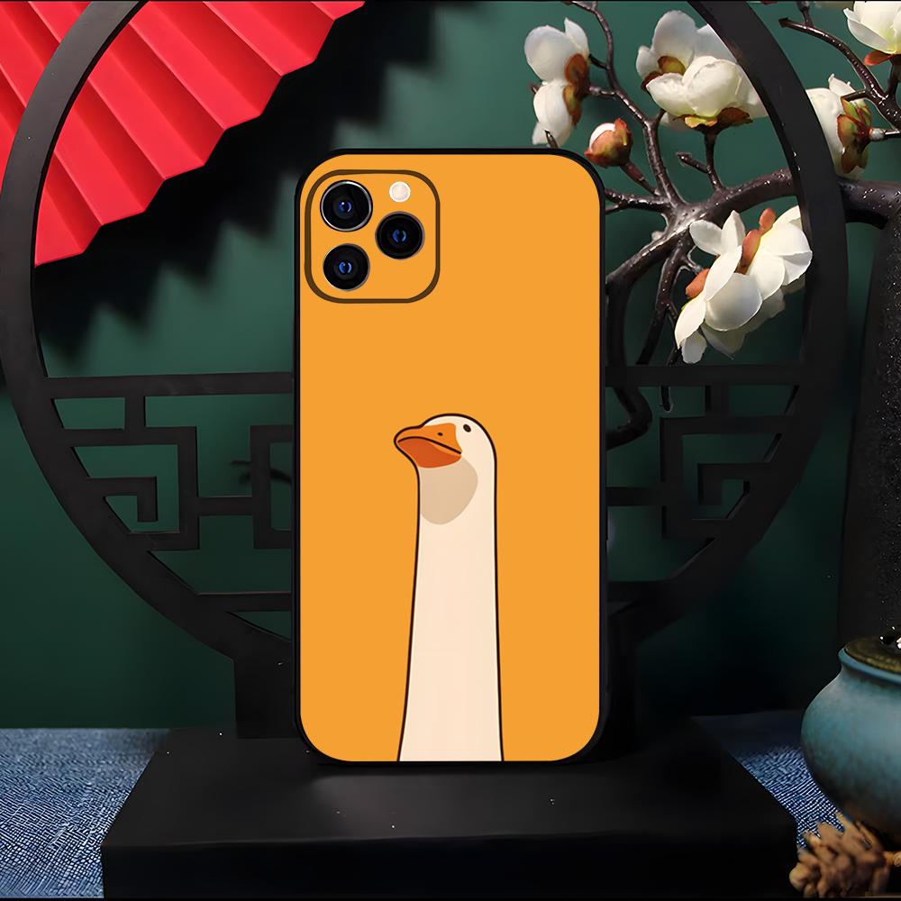

New Fun Duck Goose Phone Case For IPhone 17 Pro Max 16 15 14 Pro Max 13 11 Air Plus Silicone Cover iPhone 14 Pro Max