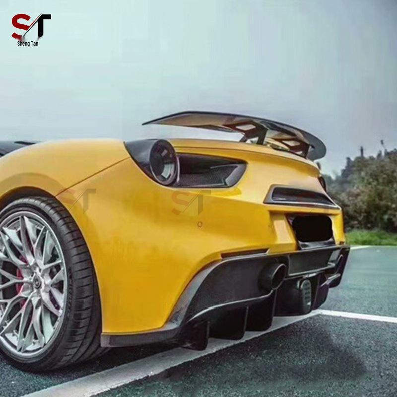 Ferrari 488 Carbon Fiber Rear Lip & Diffuser Guard Accessories