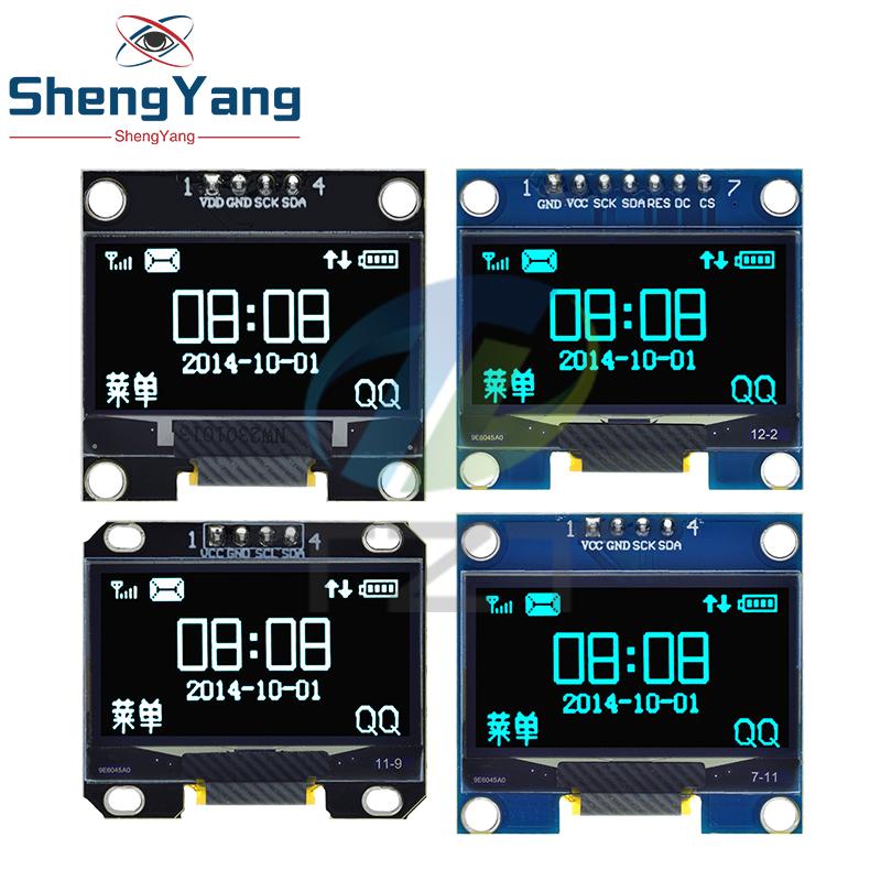 TZT 1,3 Zoll OLED-Modul SPI/IIC I2C Kommunikation weiß/blau Farbe 128X64 1,3 Zoll OLED LCD LED Display-Modul 1,3" OLED-Modul