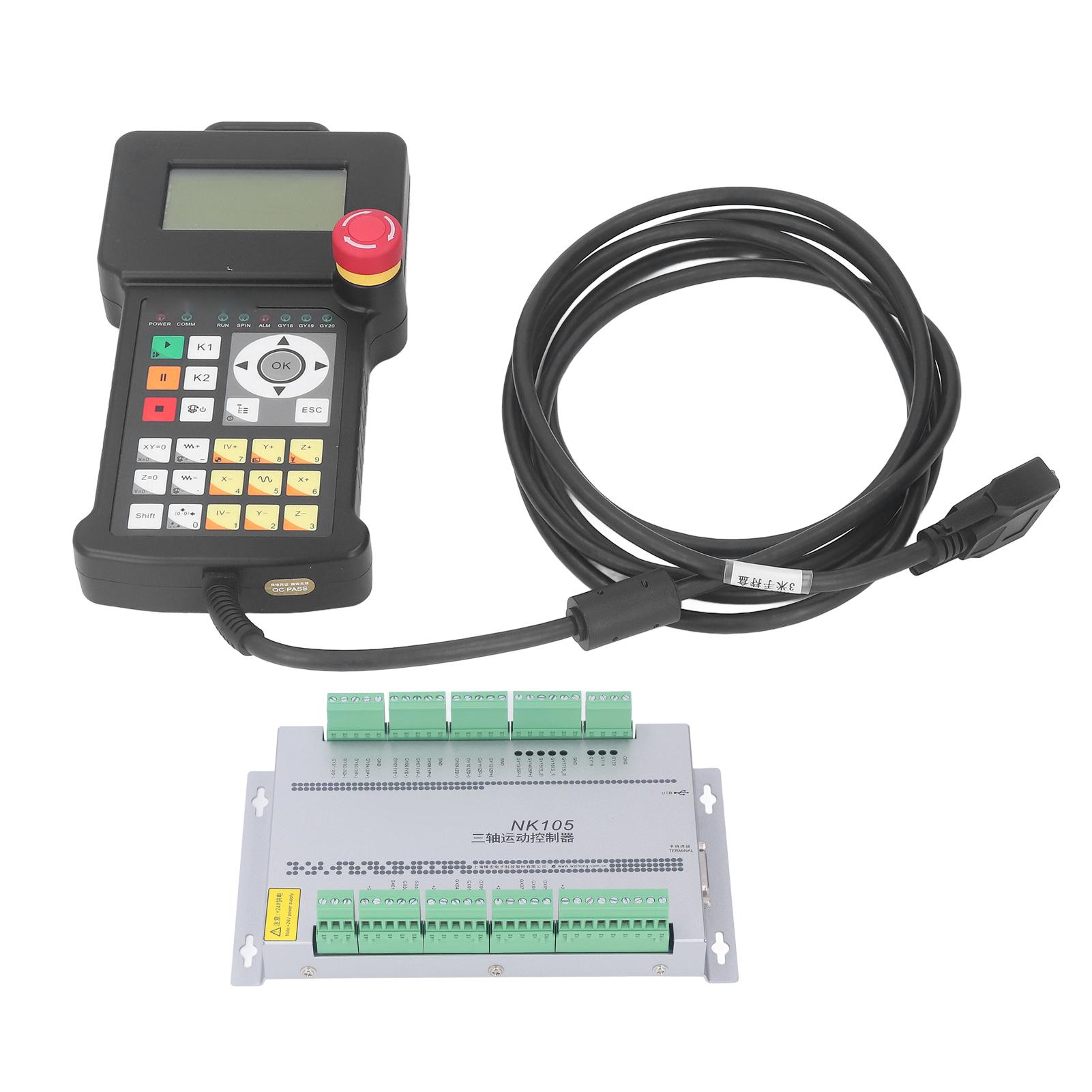 

NK105 Інтегрована система ЧПУ X Y Z 3 осі контролер руху та ручка для різання каменю, дерева, металу