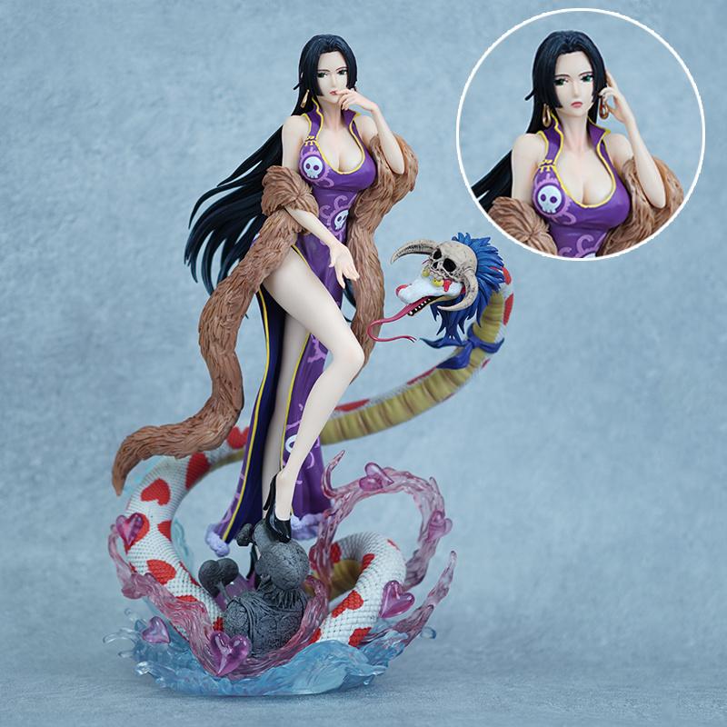 Perfect One Piece In Stock Snake Ji Female Emperor Hand-Made Action Figure 37cm Animation Resonance Ornaments Collectible Hand Figurine