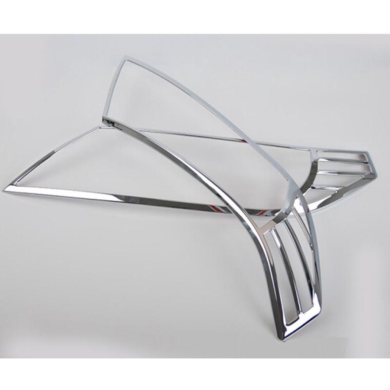 For Suzuki Vitara 2016 2017 2018   Car Front Head Light Lamp Detector Frame Stick ABS Chrome Trim Cover Molding Part