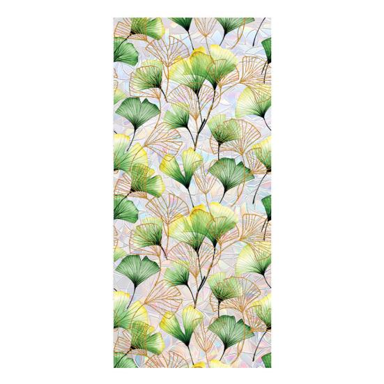 

Window Privacy Film Wildflower Decorative Static Cling Vintage Floral Butterfly Window Stickers Non-adhesive Easy Care Decals for Home Kitchen Living D