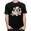Custom English Bulldog T Shirts Men Pure Cotton Tee Tops Tshirt Fashion Tshirt Clothing