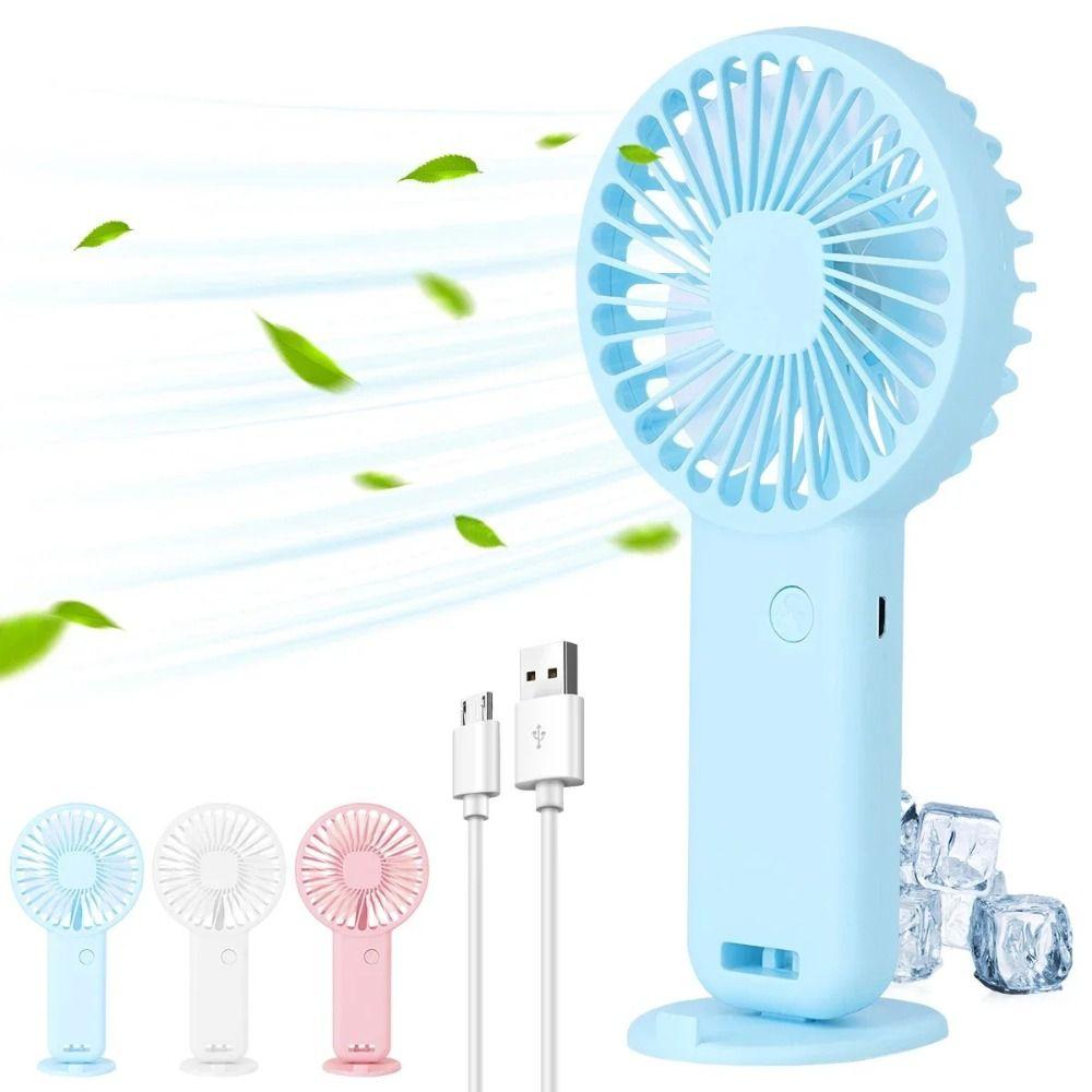 Quiet Operation USB Rechargeable Fan Low-Noise Personal Fan Portable Cooling Handheld Fan Home Use