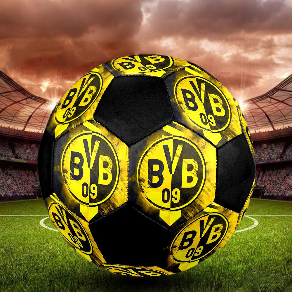 1 pz Pallone da Calcio Borussia Dortmund Taglia 5 Pallone da Calcetto Indoor alla Moda Colorato Gioco in Giardino - Ottimo Regalo per i Fan dello Sport HE15