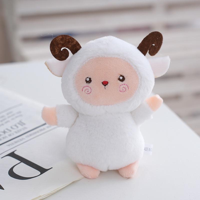 Cute Plush Lamb Toy Adorable Keychain Fluffy Bag Charm Perfect For Students