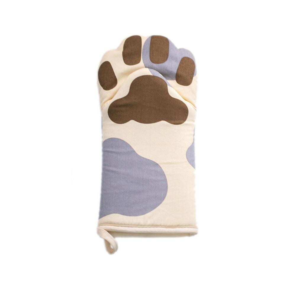 

Anti-scalding Cat Paws Oven Mitts Insulated Heat Potholder Baking Supplies Microwave Mitt Dish L
