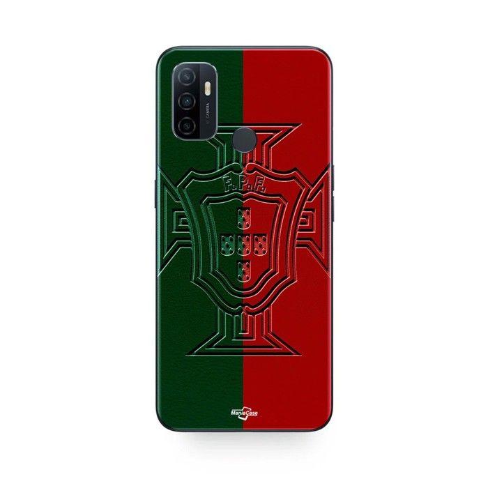Coque pour Oppo A32 portugal logo vert et rouge