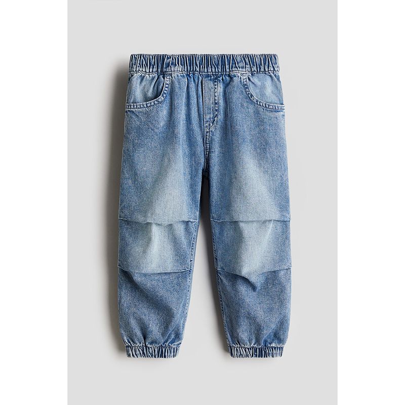 

Детская одежда HM Мальчики Деним 2025 Осень Новое поступление Выход Эластичная талия Брюки Брюки-джоггеры Брюки-джоггеры 1265189 Denim Blue 001 110/50(2-4Y)