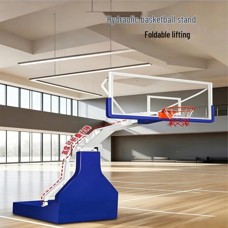 Yuzhan Outdoor/Indoor Foldable Hydraulic Basketball Hoop