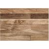 Rectangular Vinyl Rug with Wood Print 50 X 75 Cm