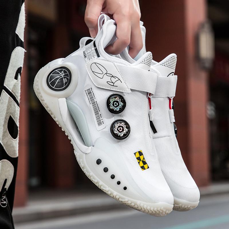 High-quality Basketball Shoes Brand Designer Sports Training Shoes Outdoor Sneakers Men Wear Resistant Non-slip Rotating Buttons