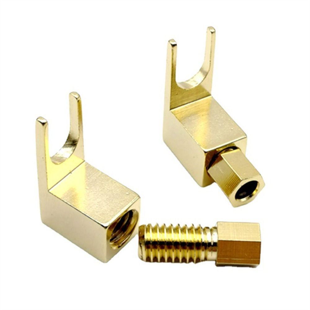 Plugs Banana Plug Y Type Speaker U Spade Connector Connector Plug Banana to Spade Adapte Spade Plug