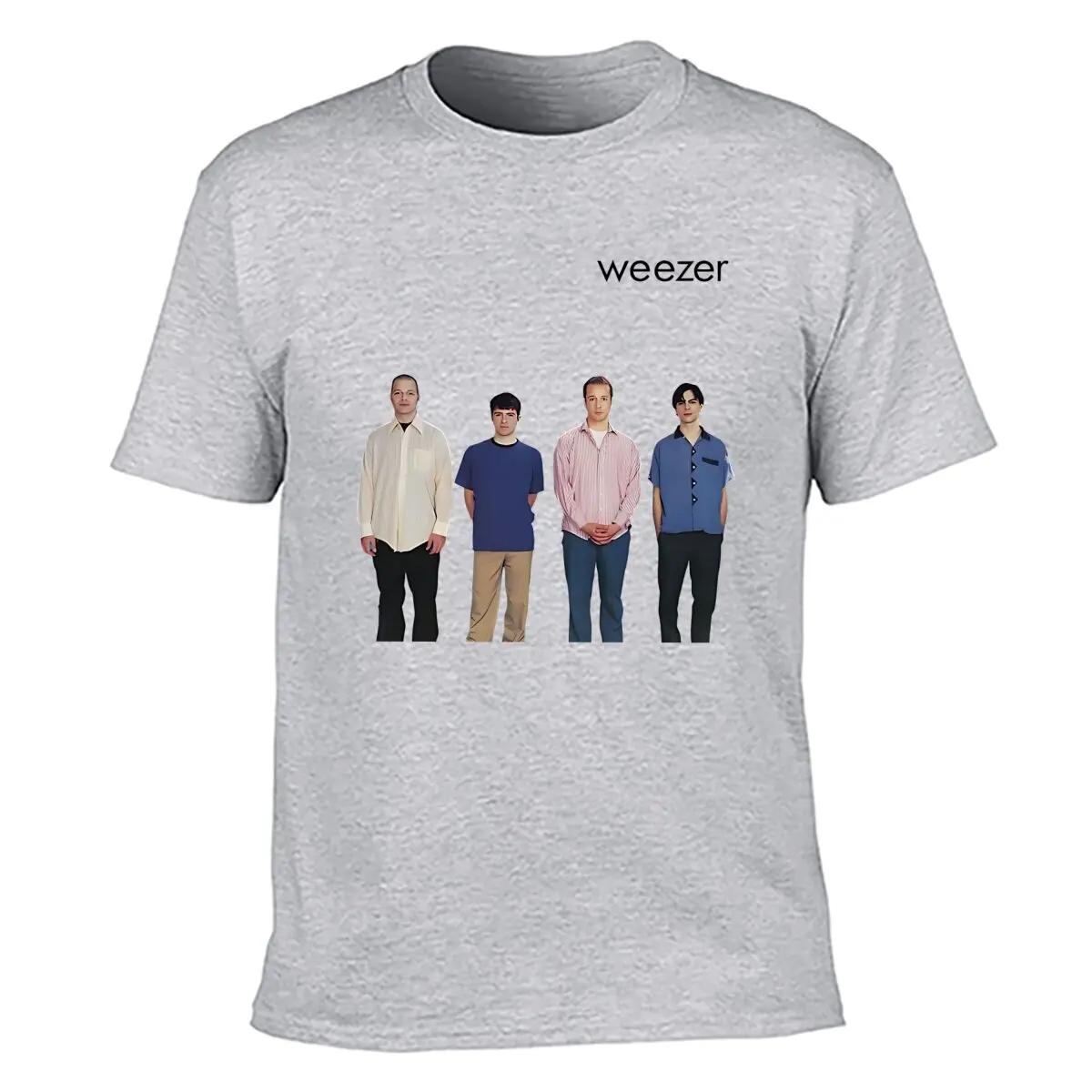 Tianshihe t shirt1 Weezer 1994 Album Band Print T-shirt Heren Zomer Hip-hop Straat Casual Los T-shirt Oversized Ronde Hals Korte Mouwen Top L