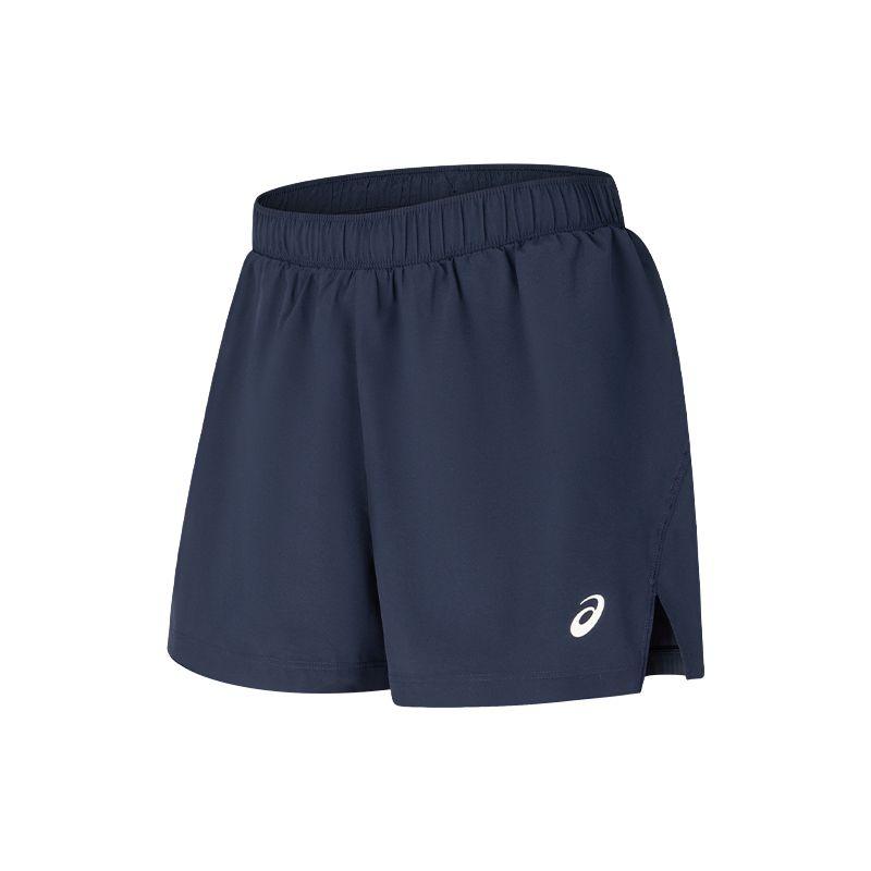 Asics Womens Tennis Series Breathable Comfortable Soft Sports Shorts Women shorts Dark-Blue 2042A375-400