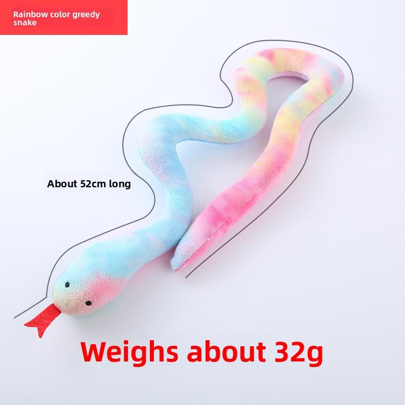 Cat Nip Snake Toys for Indoor Snaky Toy for Kitten Play Soft Plush Toy for Kitty Chewing Teeth Cleaning Interactive Toy for Pets