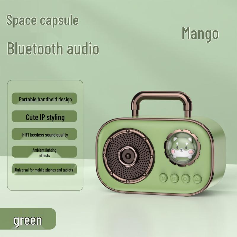 

Wanwu C20 PLUS Retro Wireless K-song Bluetooth Speaker