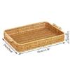 Handmade Wicker Storage Baskets Compact Bread Fruit Organizer for Everyday Use