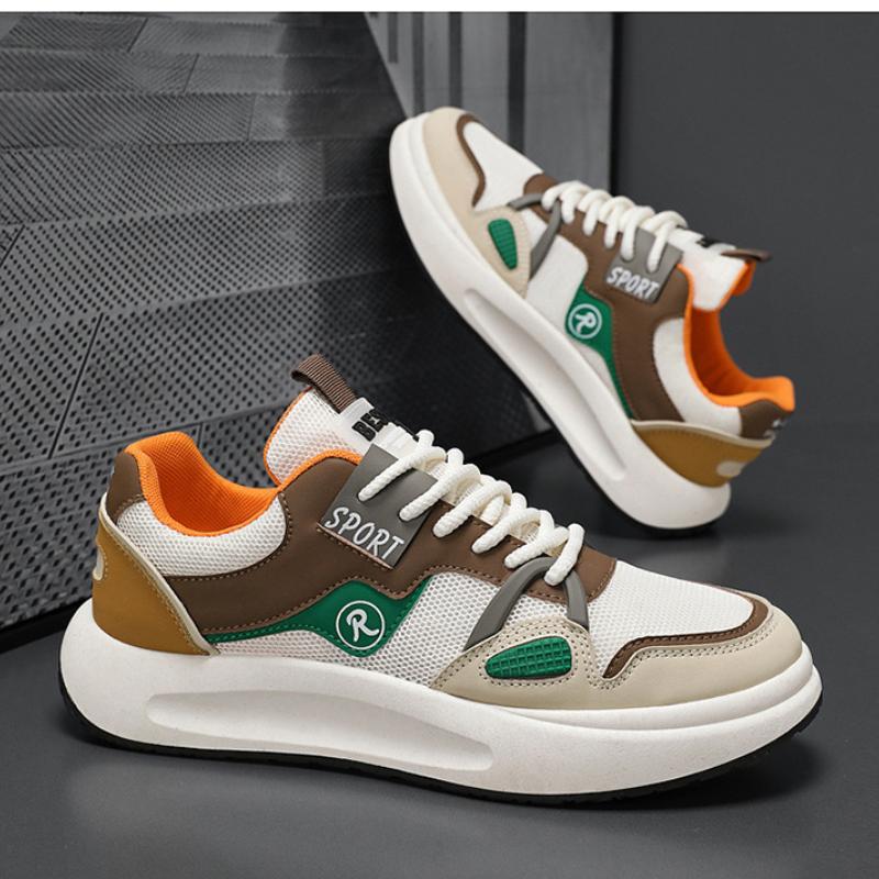 New Fashion Running Outdoor Shoes Men Mesh Breathable Vulcanized Shoes  Breathable Men Casual Canvas Sports Shoes